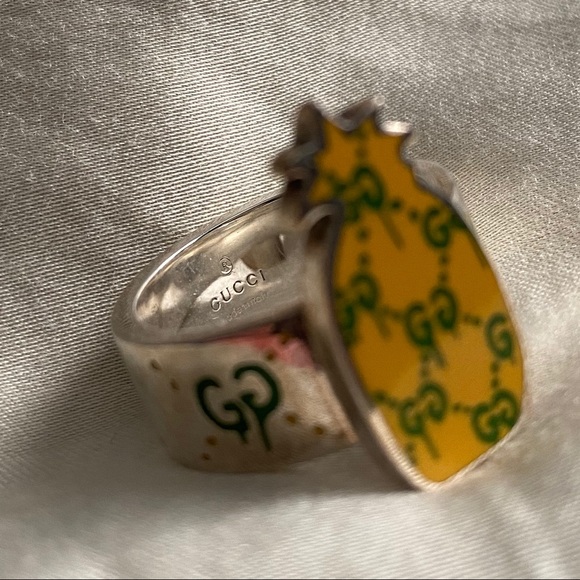 gucci ghost pineapple ring